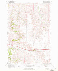 Indian Arrow Montana Historical topographic map, 1:24000 scale, 7.5 X 7.5 Minute, Year 1969