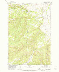 Indian Hill Montana Historical topographic map, 1:24000 scale, 7.5 X 7.5 Minute, Year 1970
