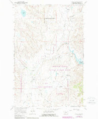 Indian Lake Montana Historical topographic map, 1:24000 scale, 7.5 X 7.5 Minute, Year 1965