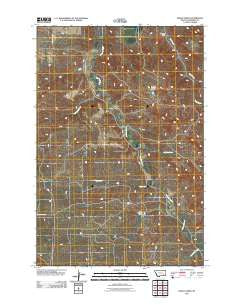 Indian Creek Montana Historical topographic map, 1:24000 scale, 7.5 X 7.5 Minute, Year 2011