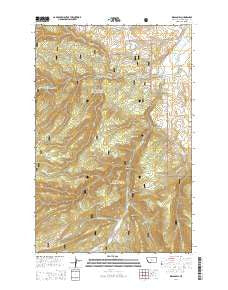 Indian Hill Montana Current topographic map, 1:24000 scale, 7.5 X 7.5 Minute, Year 2014