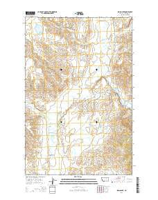 Indian Lake Montana Current topographic map, 1:24000 scale, 7.5 X 7.5 Minute, Year 2014