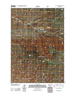 Indian Spring Montana Historical topographic map, 1:24000 scale, 7.5 X 7.5 Minute, Year 2011