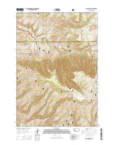 Indian Spring Montana Current topographic map, 1:24000 scale, 7.5 X 7.5 Minute, Year 2014