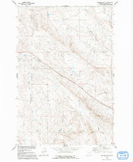 Ingomar East Montana Historical topographic map, 1:24000 scale, 7.5 X 7.5 Minute, Year 1960