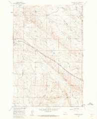Ingomar East Montana Historical topographic map, 1:24000 scale, 7.5 X 7.5 Minute, Year 1960