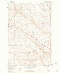 Ingomar East Montana Historical topographic map, 1:24000 scale, 7.5 X 7.5 Minute, Year 1960