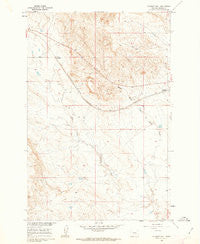Ingomar West Montana Historical topographic map, 1:24000 scale, 7.5 X 7.5 Minute, Year 1960