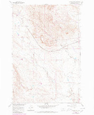 Ingomar West Montana Historical topographic map, 1:24000 scale, 7.5 X 7.5 Minute, Year 1960