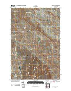 Ingomar East Montana Historical topographic map, 1:24000 scale, 7.5 X 7.5 Minute, Year 2011