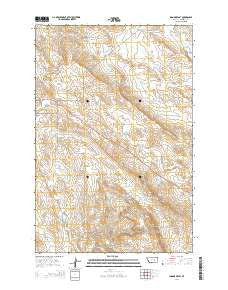 Ingomar East Montana Current topographic map, 1:24000 scale, 7.5 X 7.5 Minute, Year 2014