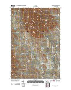 Ingomar West Montana Historical topographic map, 1:24000 scale, 7.5 X 7.5 Minute, Year 2011