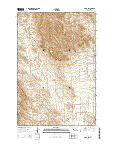 Ingomar West Montana Current topographic map, 1:24000 scale, 7.5 X 7.5 Minute, Year 2014