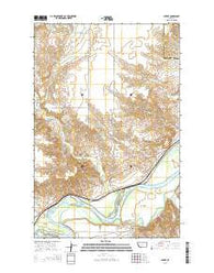 Intake Montana Current topographic map, 1:24000 scale, 7.5 X 7.5 Minute, Year 2014