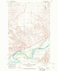 Intake Montana Historical topographic map, 1:24000 scale, 7.5 X 7.5 Minute, Year 1966