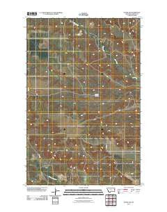 Intake NW Montana Historical topographic map, 1:24000 scale, 7.5 X 7.5 Minute, Year 2011