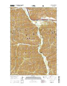 Iris Point Montana Current topographic map, 1:24000 scale, 7.5 X 7.5 Minute, Year 2014