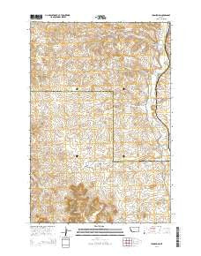 Iron Spring Montana Current topographic map, 1:24000 scale, 7.5 X 7.5 Minute, Year 2014