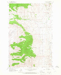 Irvine Hill Montana Historical topographic map, 1:24000 scale, 7.5 X 7.5 Minute, Year 1965