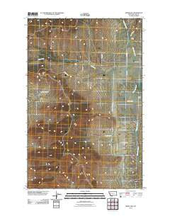 Irvine Hill Montana Historical topographic map, 1:24000 scale, 7.5 X 7.5 Minute, Year 2011