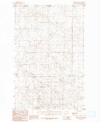 Irvins Coulee Montana Historical topographic map, 1:24000 scale, 7.5 X 7.5 Minute, Year 1984