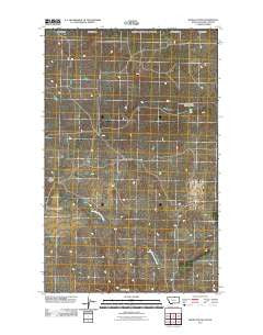 Irvins Coulee Montana Historical topographic map, 1:24000 scale, 7.5 X 7.5 Minute, Year 2011