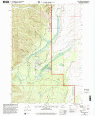 Isaac Meadows Montana Historical topographic map, 1:24000 scale, 7.5 X 7.5 Minute, Year 1997
