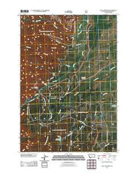 Isaac Meadows Montana Historical topographic map, 1:24000 scale, 7.5 X 7.5 Minute, Year 2011