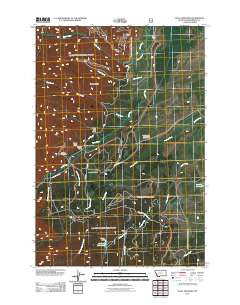 Isaac Meadows Montana Historical topographic map, 1:24000 scale, 7.5 X 7.5 Minute, Year 2011