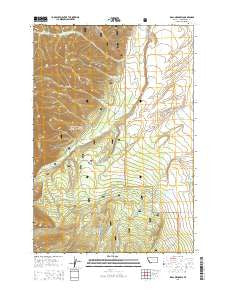 Isaac Meadows Montana Current topographic map, 1:24000 scale, 7.5 X 7.5 Minute, Year 2014