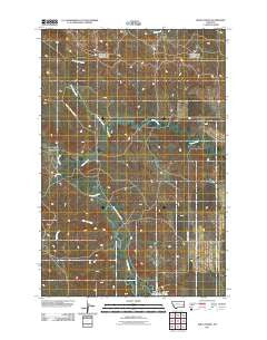 Ismay North Montana Historical topographic map, 1:24000 scale, 7.5 X 7.5 Minute, Year 2011