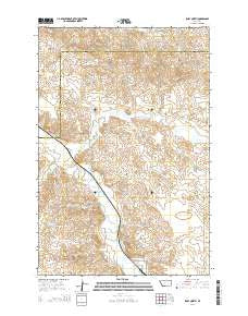 Ismay North Montana Current topographic map, 1:24000 scale, 7.5 X 7.5 Minute, Year 2014