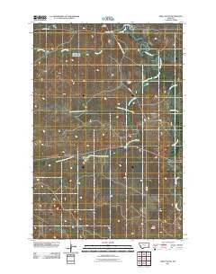 Ismay South Montana Historical topographic map, 1:24000 scale, 7.5 X 7.5 Minute, Year 2011