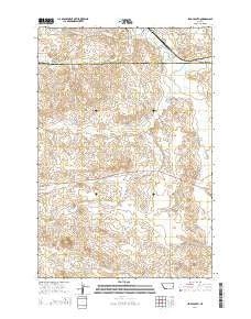 Ismay South Montana Current topographic map, 1:24000 scale, 7.5 X 7.5 Minute, Year 2014