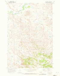 Jack Creek Montana Historical topographic map, 1:24000 scale, 7.5 X 7.5 Minute, Year 1969