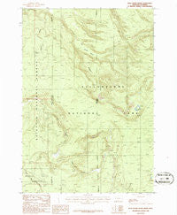 Jack Straw Basin Montana Historical topographic map, 1:24000 scale, 7.5 X 7.5 Minute, Year 1986