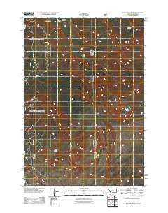 Jack Straw Basin Montana Historical topographic map, 1:24000 scale, 7.5 X 7.5 Minute, Year 2011