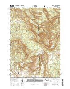 Jack Straw Basin Montana Current topographic map, 1:24000 scale, 7.5 X 7.5 Minute, Year 2014