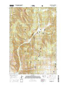 Jackson Hill Montana Current topographic map, 1:24000 scale, 7.5 X 7.5 Minute, Year 2014
