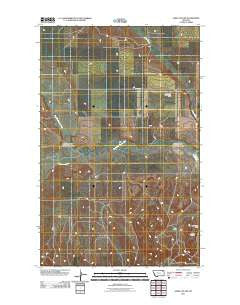 Jakes Coulee Montana Historical topographic map, 1:24000 scale, 7.5 X 7.5 Minute, Year 2011