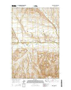 Jakes Coulee Montana Current topographic map, 1:24000 scale, 7.5 X 7.5 Minute, Year 2014