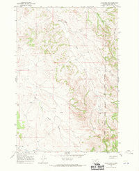Jeans Fork NE Montana Historical topographic map, 1:24000 scale, 7.5 X 7.5 Minute, Year 1967