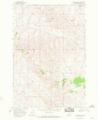 Jeans Fork NW Montana Historical topographic map, 1:24000 scale, 7.5 X 7.5 Minute, Year 1967