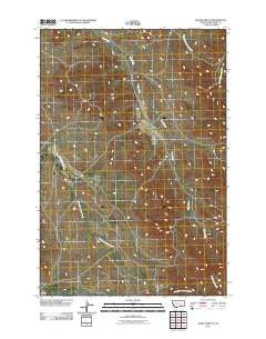 Jeans Fork NE Montana Historical topographic map, 1:24000 scale, 7.5 X 7.5 Minute, Year 2011