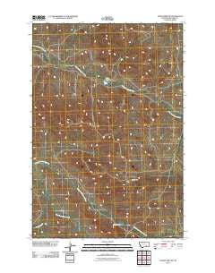 Jeans Fork NW Montana Historical topographic map, 1:24000 scale, 7.5 X 7.5 Minute, Year 2011