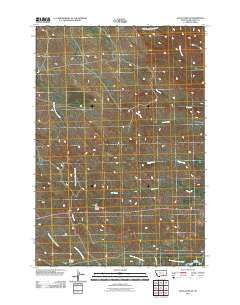Jeans Fork SE Montana Historical topographic map, 1:24000 scale, 7.5 X 7.5 Minute, Year 2011