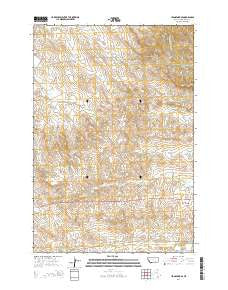 Jeans Fork SE Montana Current topographic map, 1:24000 scale, 7.5 X 7.5 Minute, Year 2014