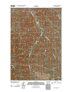 Jeans Fork SW Montana Historical topographic map, 1:24000 scale, 7.5 X 7.5 Minute, Year 2011