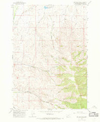 Jeff Davis Peak Montana Historical topographic map, 1:24000 scale, 7.5 X 7.5 Minute, Year 1965
