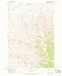 Jeff Davis Peak Montana Historical topographic map, 1:24000 scale, 7.5 X 7.5 Minute, Year 1965